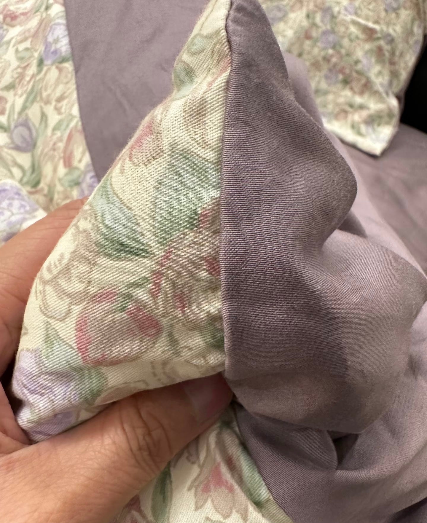 Cotton Bedding Set - Flora - Duvet Cover + Fitted Sheet Set