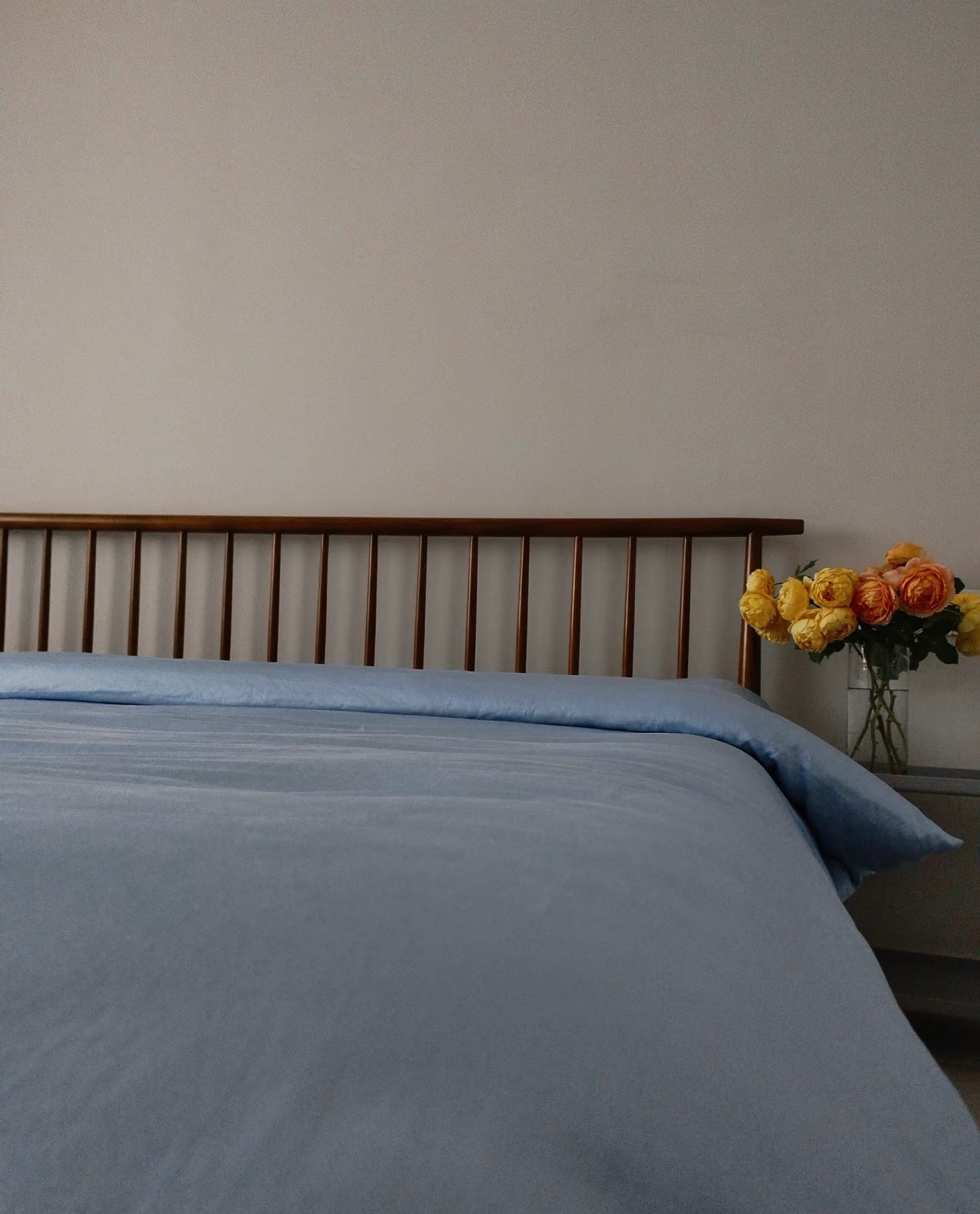 Cotton Bedding Sets - Sky Blue - Duvet Cover + Fitted Sheet Set