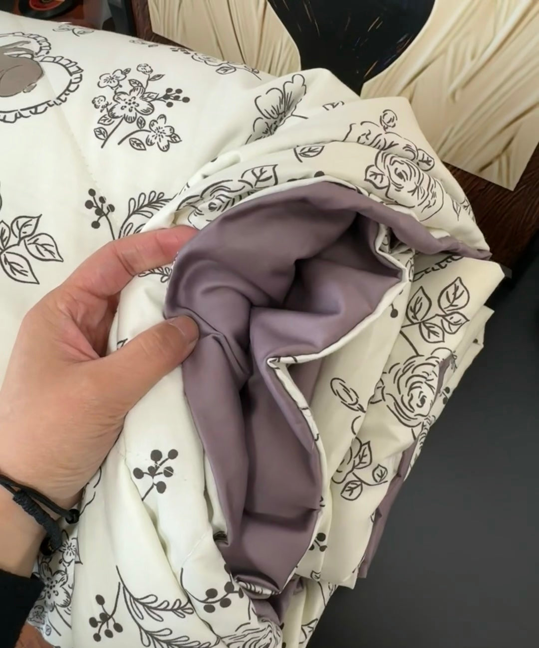 Cotton Bedding Set - Rabbit - Duvet Cover + Fitted Sheet Set