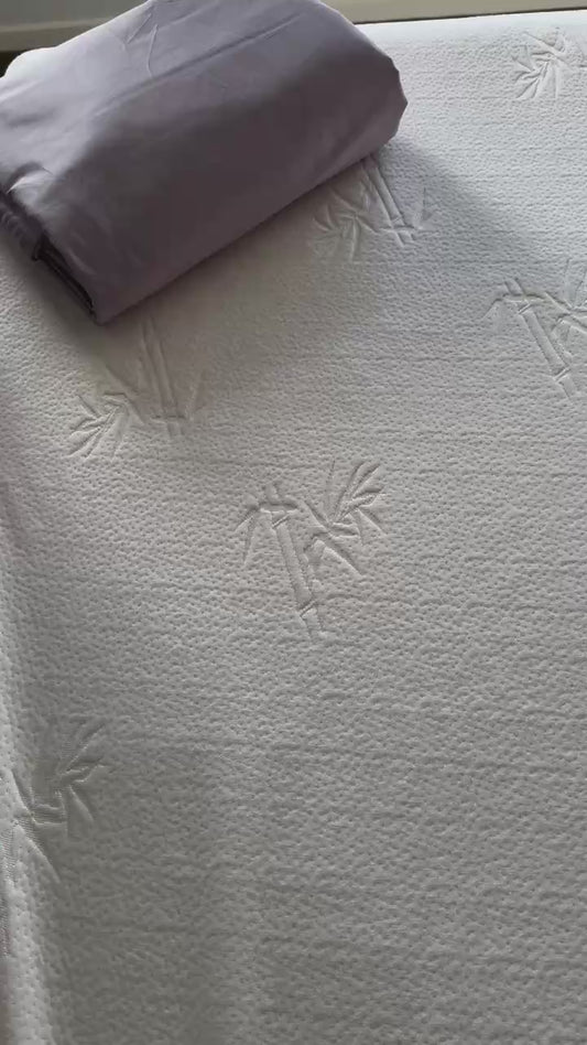 Cotton Bedding Sets - Misted Lavender - Duvet Cover + Fitted Sheet Set